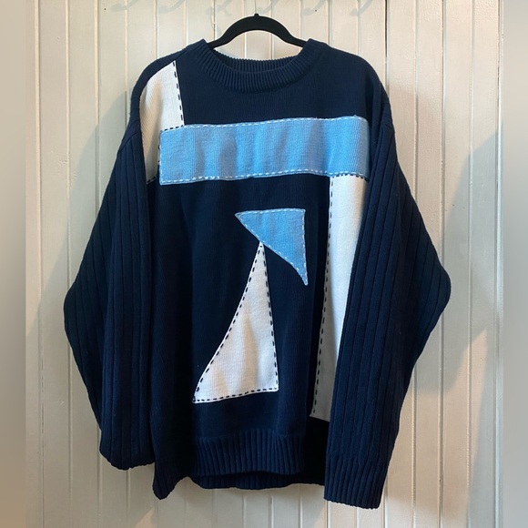 Vintage Dare Fox Urban Gear Coogi Knit Sweater - Picture 1 of 3